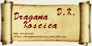 Dragana Koščica vizit kartica